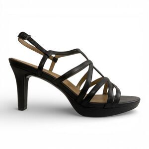 NATURALIZER Baylor Black Smooth Dress Sandal, NEW! Size 11M